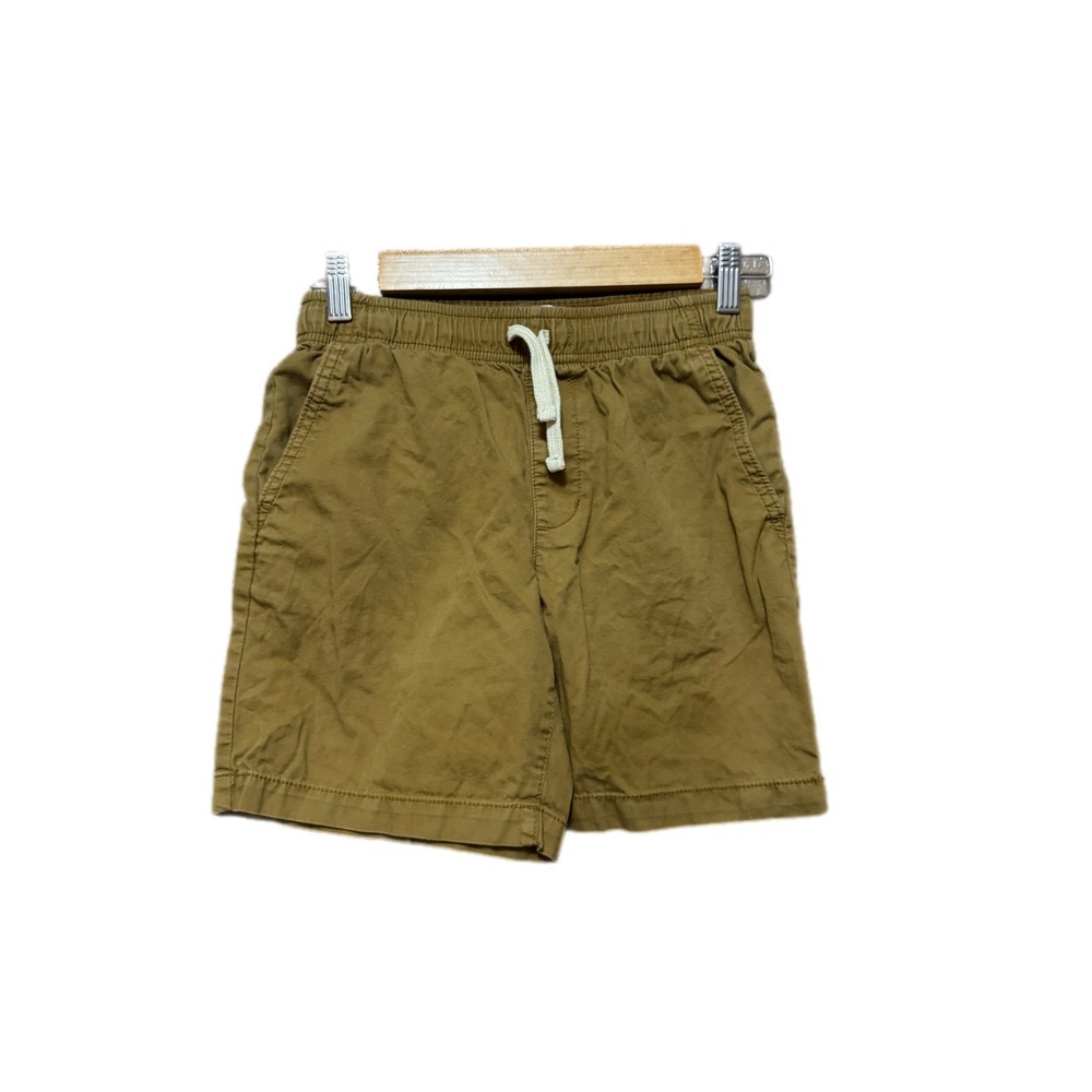 Old Navy Relaxed Shorts Kids Size L 10-12 Brown Excellent Elastic Waist Twill